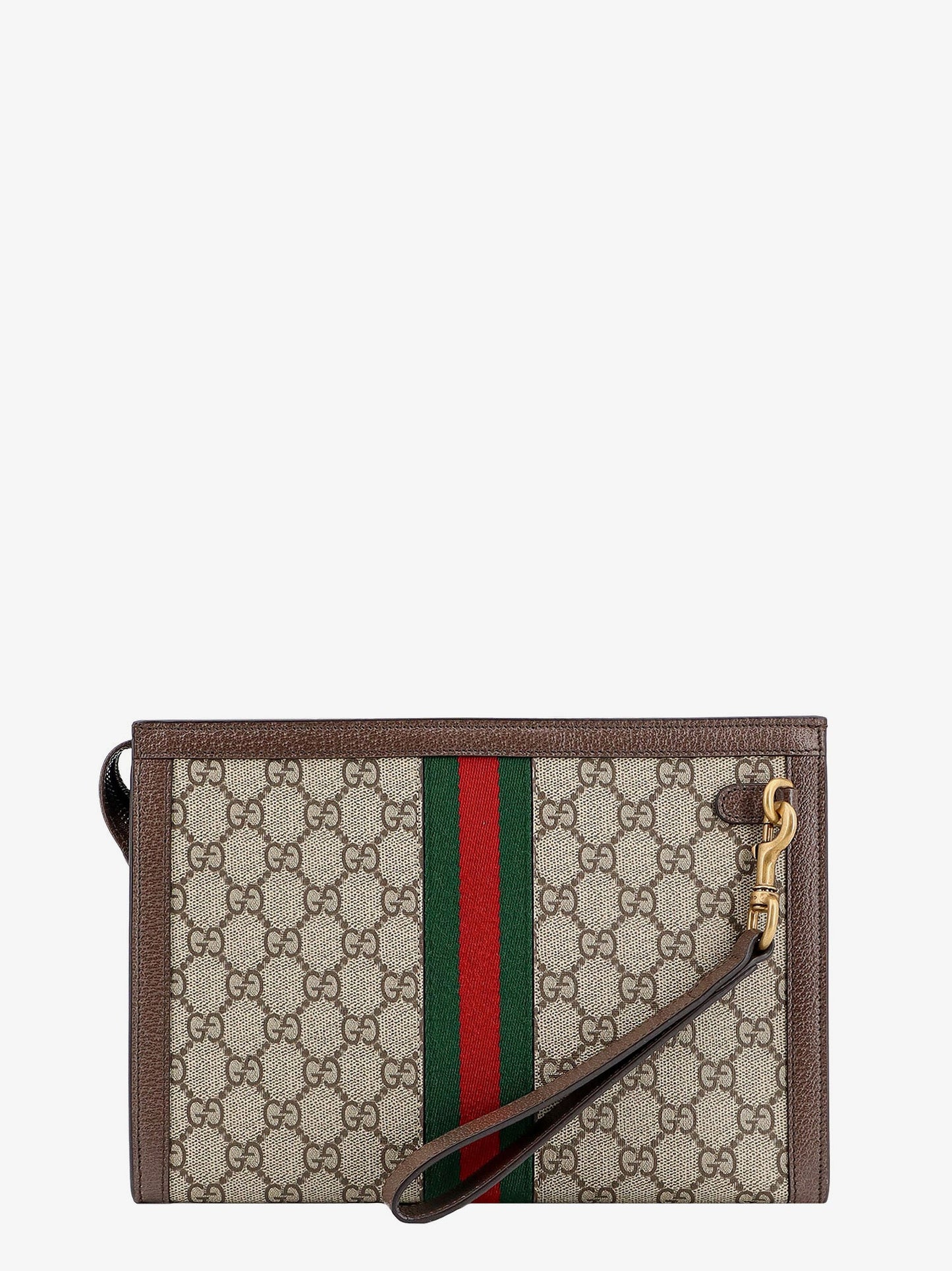 Ophidia GG fabric clutch