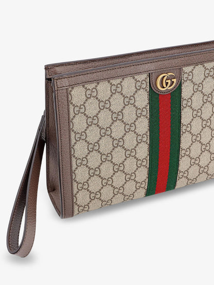 Ophidia GG fabric clutch thumbnail