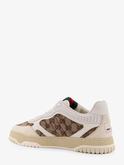 Leather and suede Low-top Re-Web sneakers with GG Supreme fabric inserts thumbnail