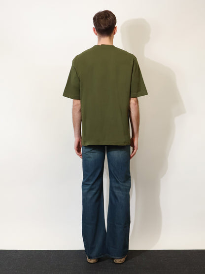 T-shirt in cotone con ricamo Gucci frontale thumbnail