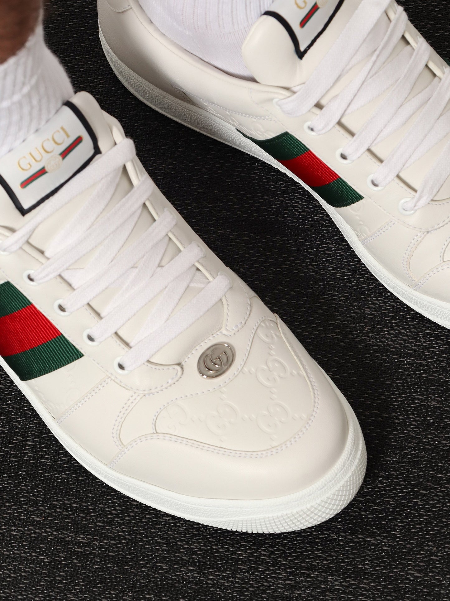 Screener leather sneakers