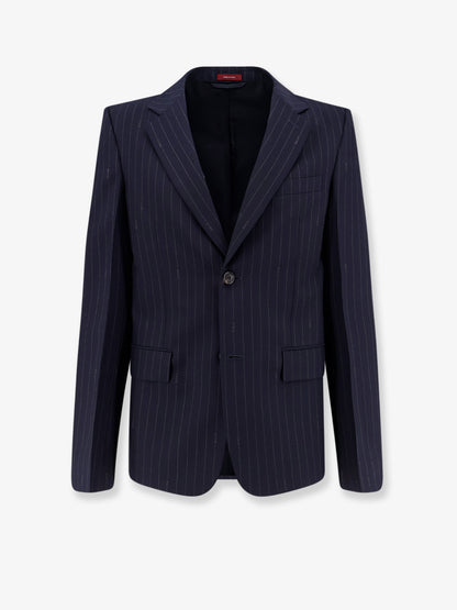 Blazer monopetto in lana gessata Gucci thumbnail