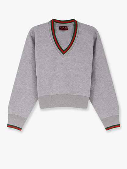 Cotton sweatshirt with Web detail thumbnail