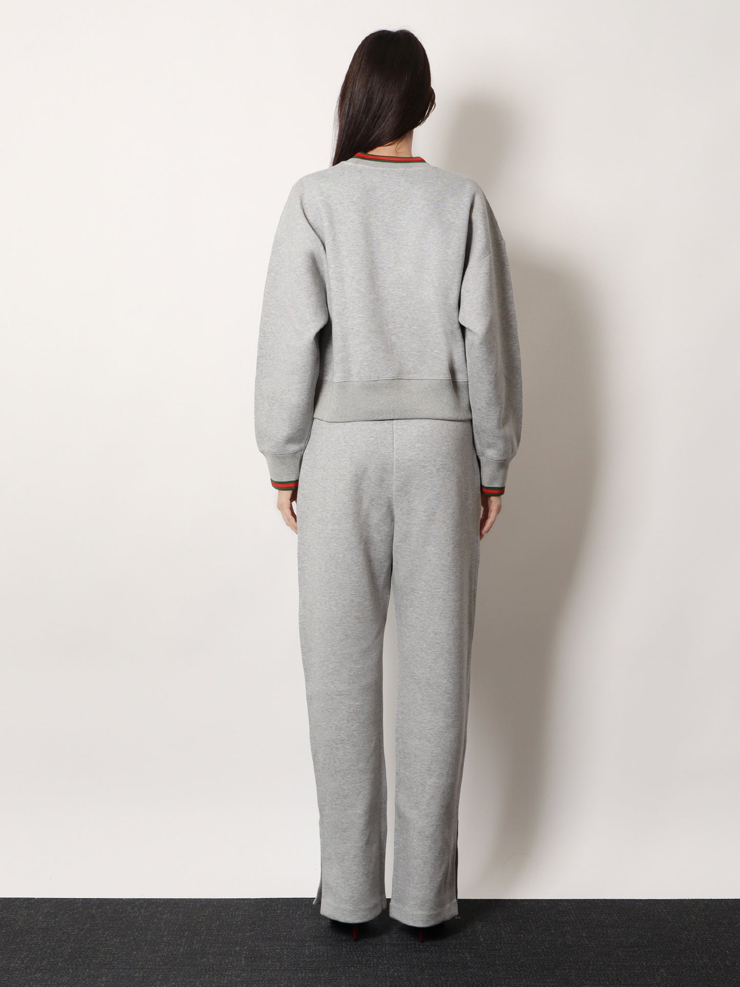 Cotton sweatshirt with Web detail