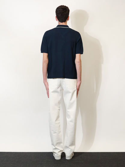 Viscose blend polo shirt with front Horsebit embroidery thumbnail