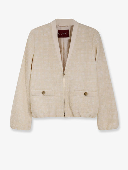 Checked cotton tweed jacket thumbnail