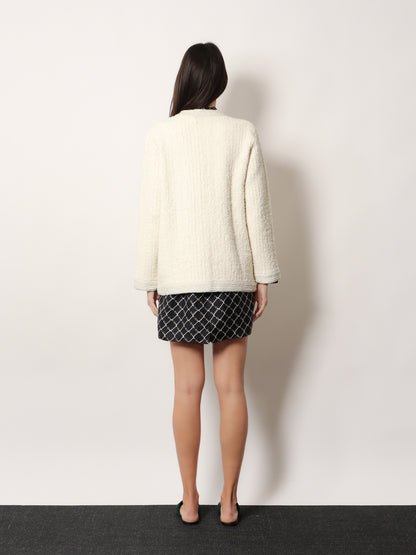 Wool and cotton blend cardigan thumbnail