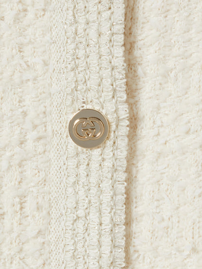 Wool and cotton blend cardigan thumbnail