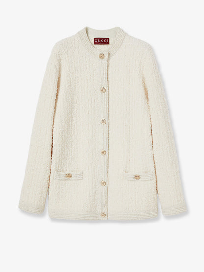 Wool and cotton blend cardigan thumbnail