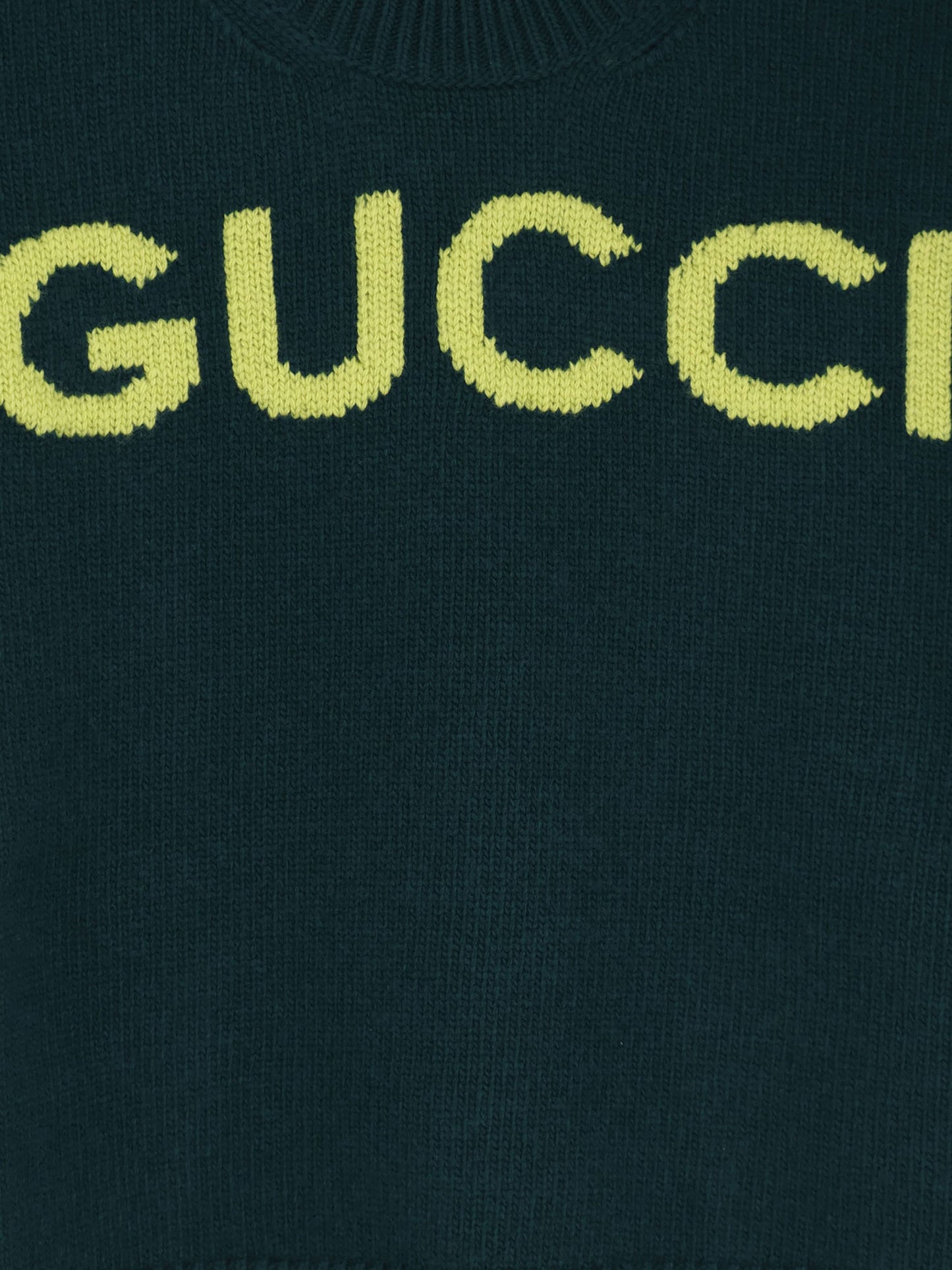 Wool sweater with frontal logo embroidery
