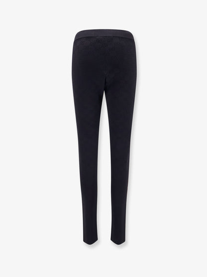 Viscose blend leggings with all-over GG motif thumbnail