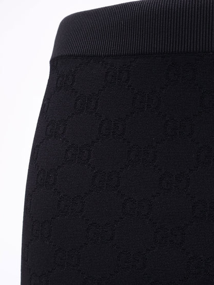Viscose blend leggings with all-over GG motif thumbnail