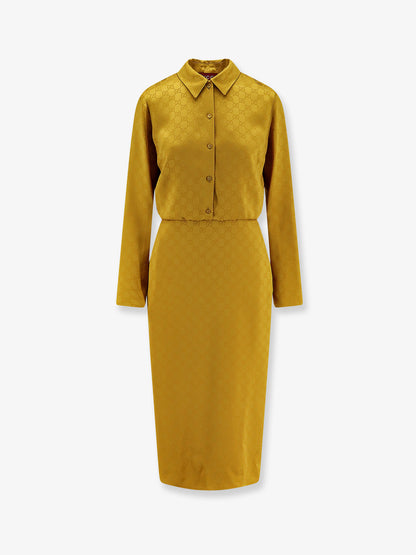 GG satin Chemisier Dress thumbnail