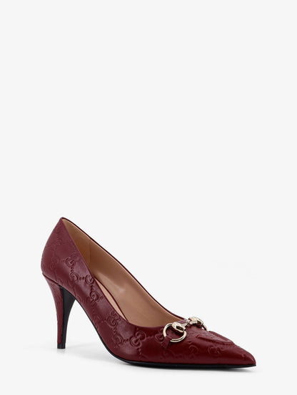 Gucci Rosso Ancora GG leather décolleté thumbnail