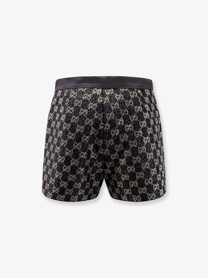 Lightweight Lamé Wool Tweed Shorts thumbnail