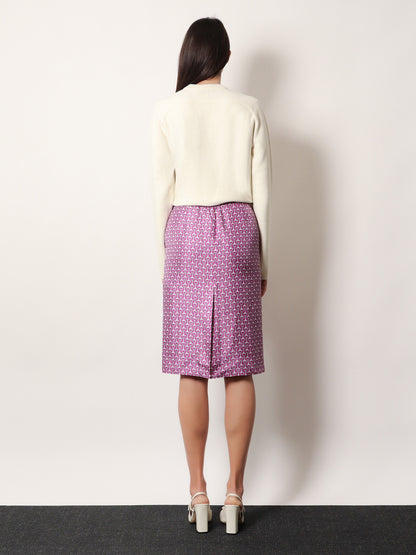 Silk skirt with Horsebit print thumbnail