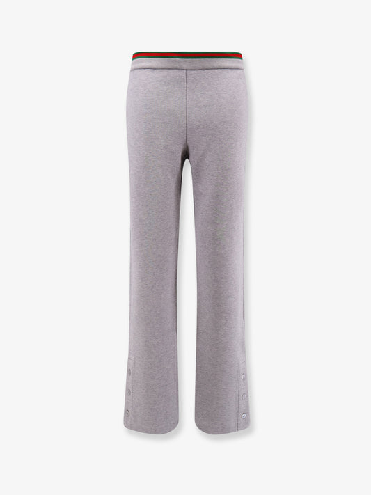 Pantalone in misto cotone con dettaglio Web