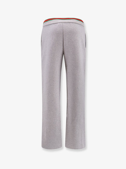 Cotton blend trouser with Web detail thumbnail