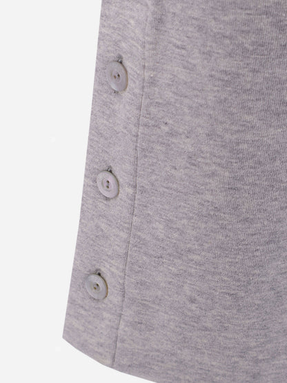 Cotton blend trouser with Web detail thumbnail