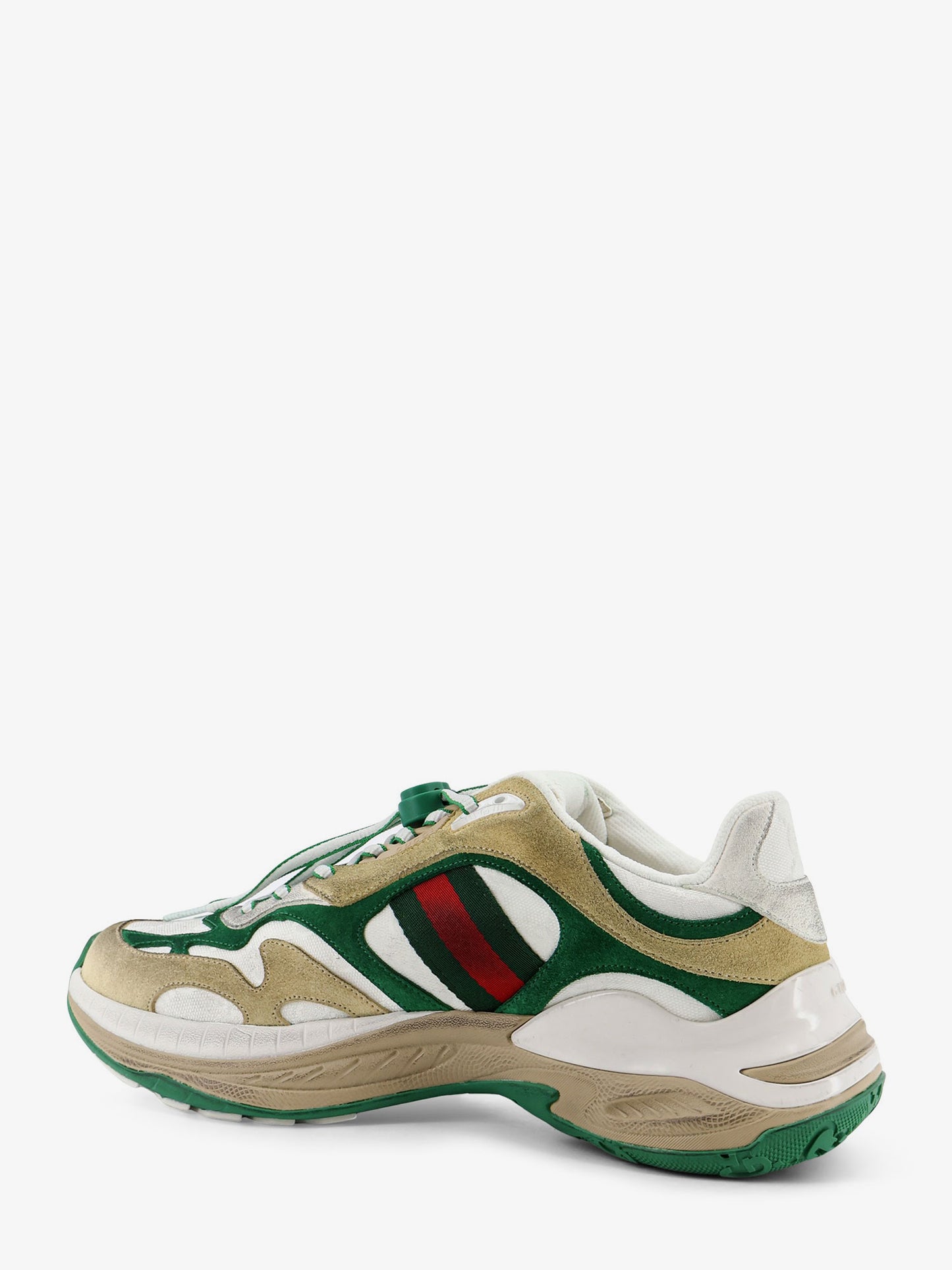 Suede sneakers with side Web detail