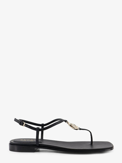 Lifford leather sandals with metal GG logo thumbnail