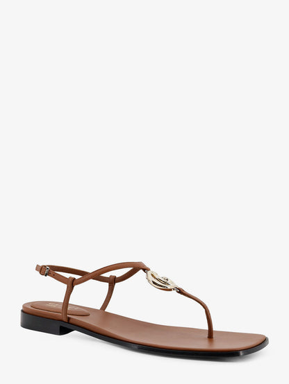 Lifford leather sandals with metal GG logo thumbnail