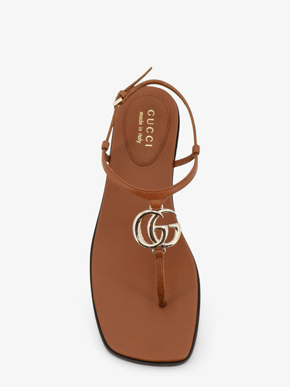 Lifford leather sandals with metal GG logo thumbnail