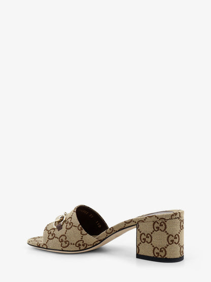 GG fabric sandals with metal Horsebit thumbnail