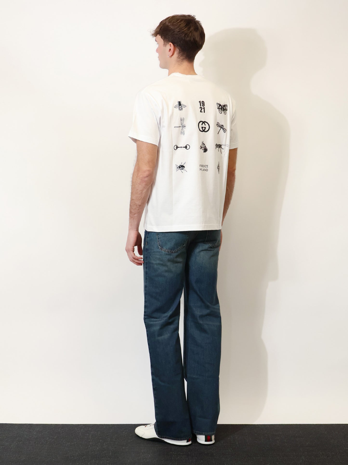 Cotton T-shirt with lettering logo on the front