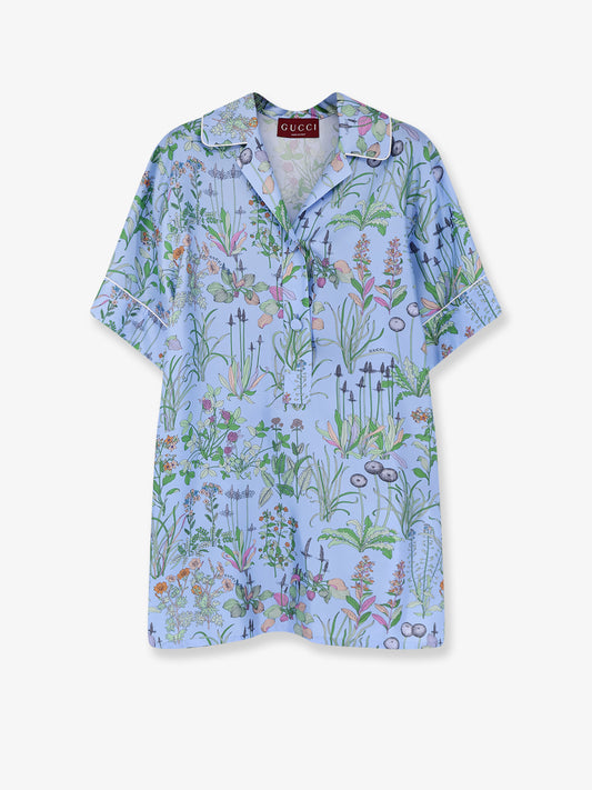 Printed silk shirt
