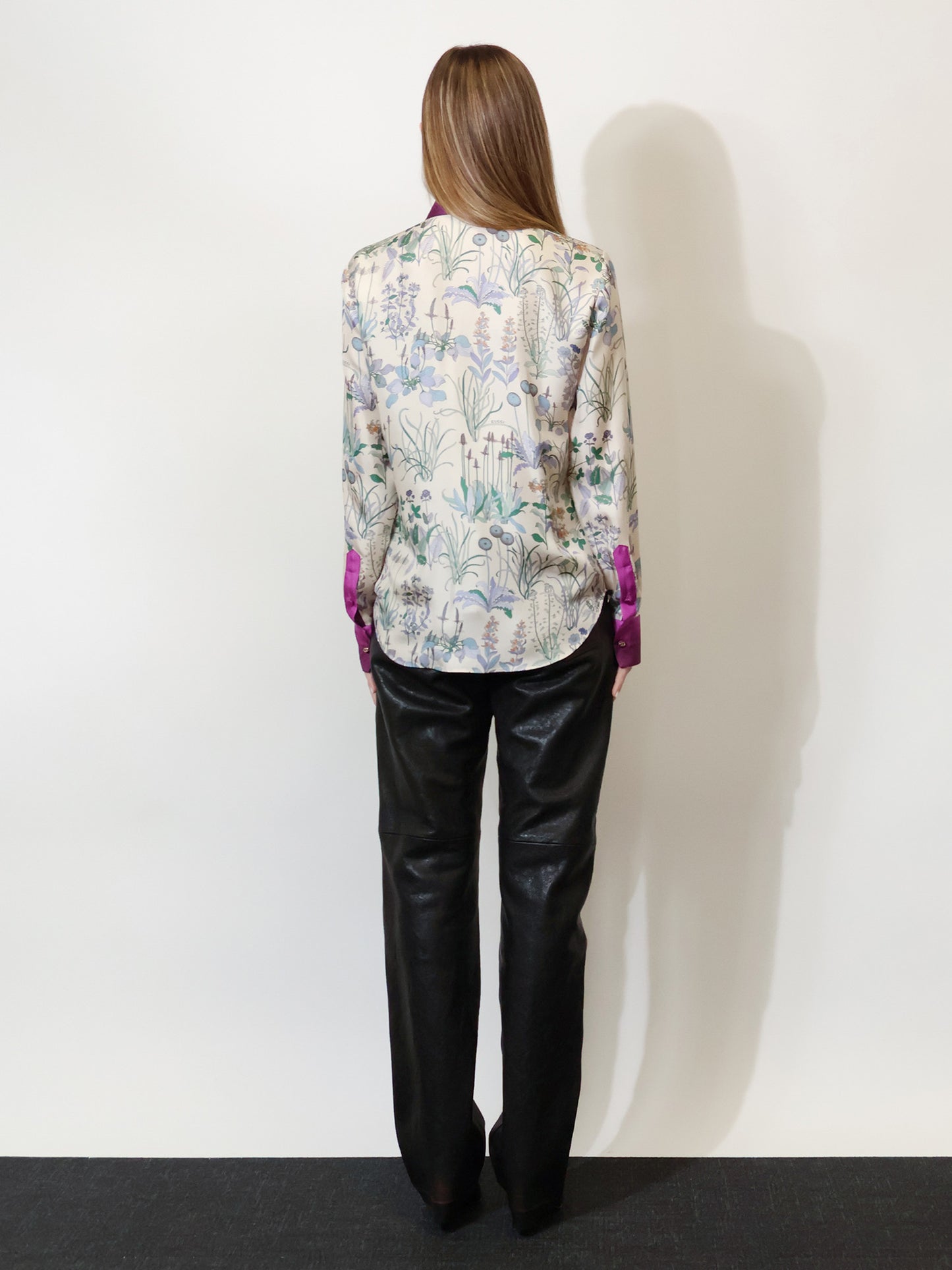 Printed silk shirt