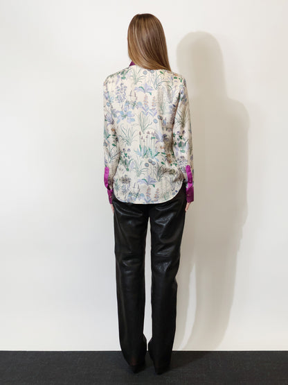 Printed silk shirt thumbnail
