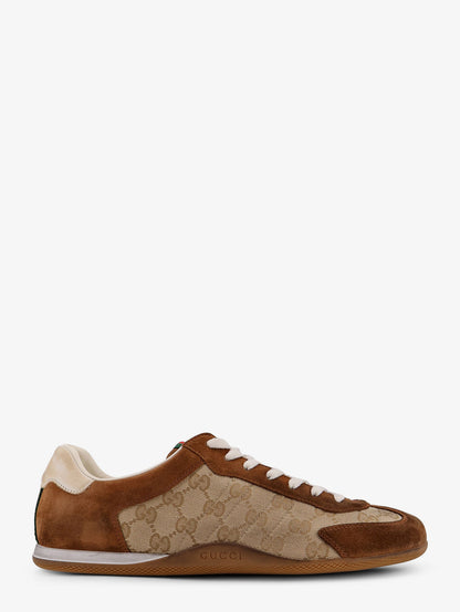 Gucci Shift suede sneakers with GG Supreme Fabric inserts thumbnail