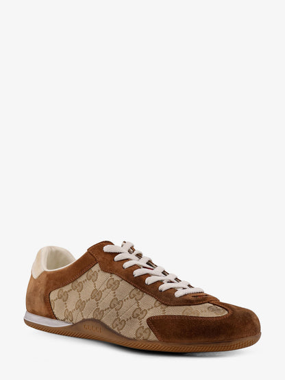 Gucci Shift suede sneakers with GG Supreme Fabric inserts thumbnail