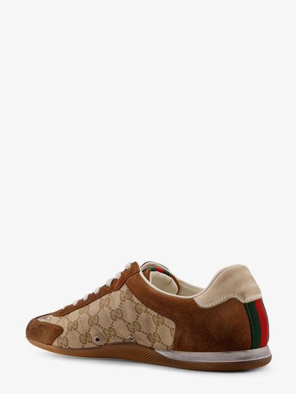 Gucci Shift suede sneakers with GG Supreme Fabric inserts thumbnail