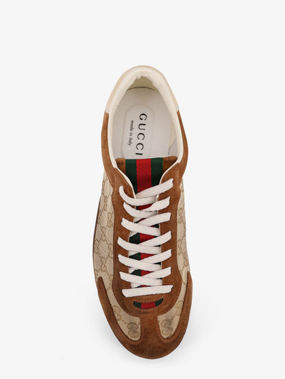 Gucci Shift suede sneakers with GG Supreme Fabric inserts thumbnail