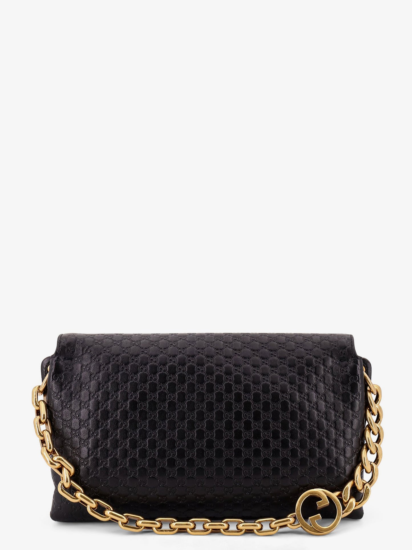 Leather crossbody bag with embossed GG motif