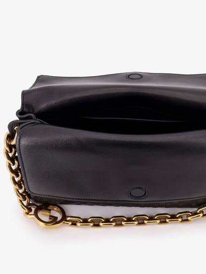 Leather crossbody bag with embossed GG motif thumbnail