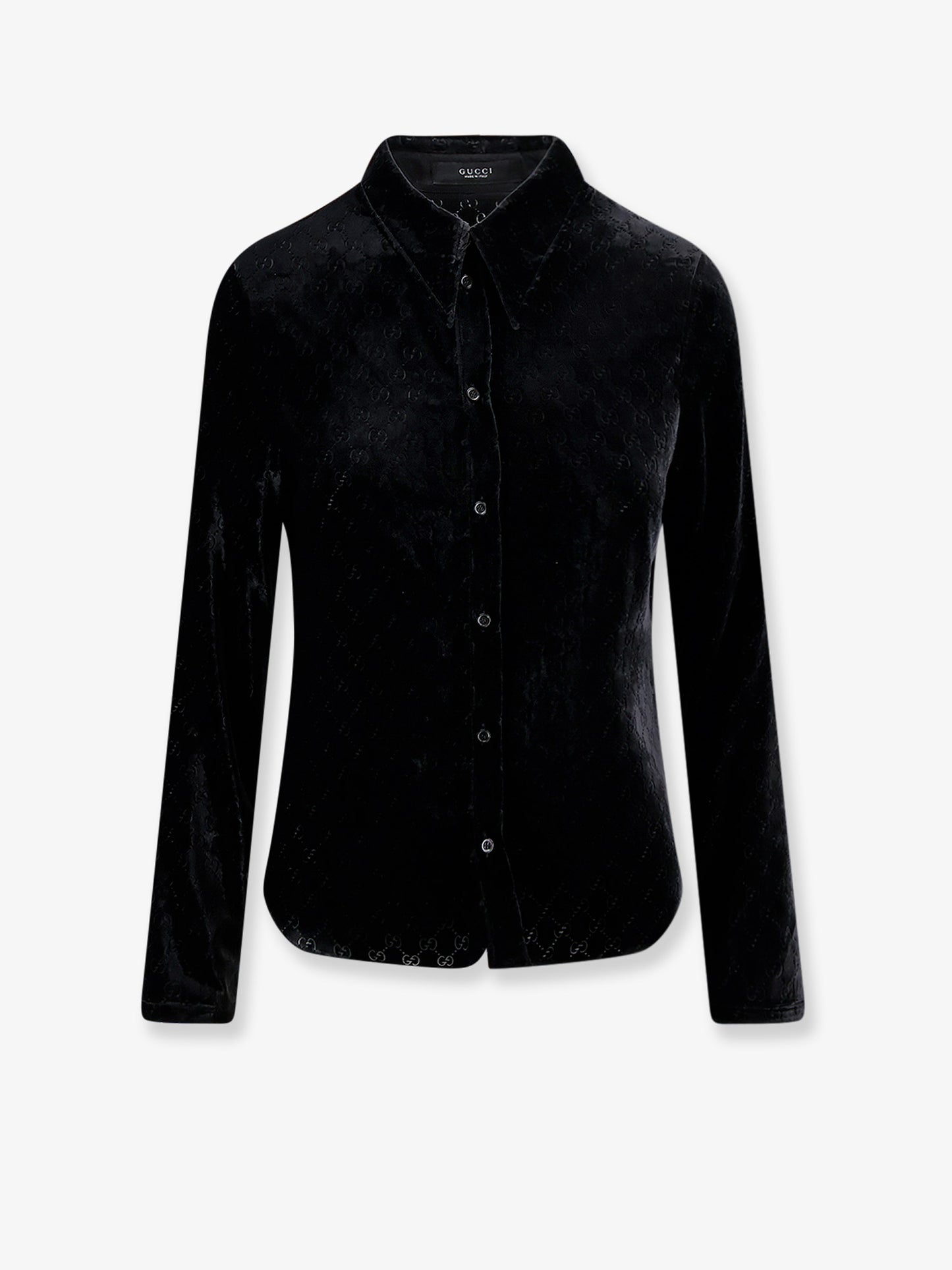 Stretch GG dévoré velvet shirt