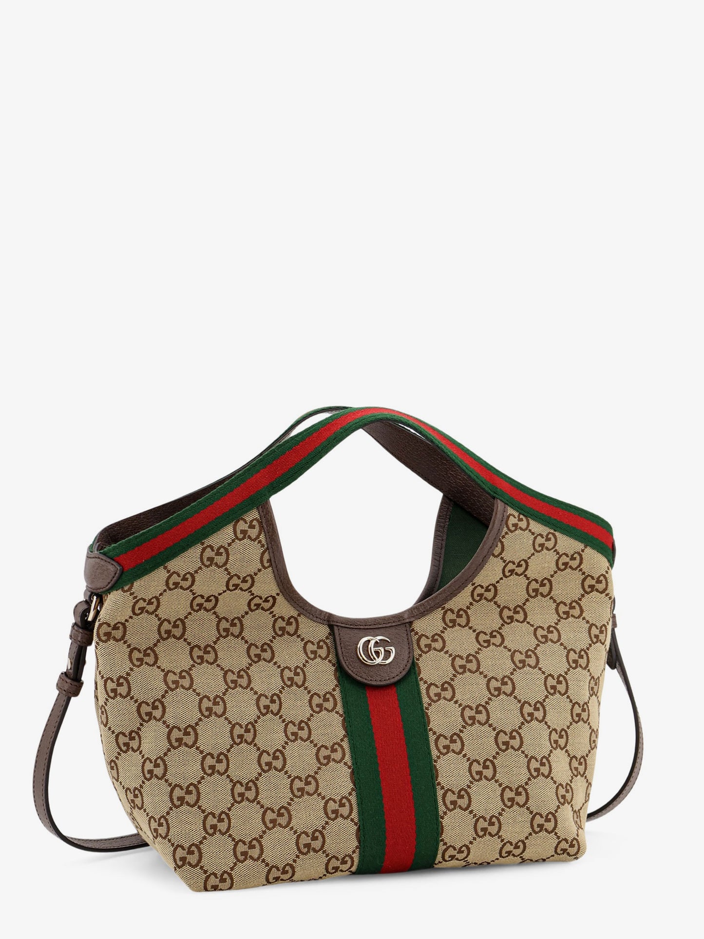 Borsa Tote Gucci Giglio in Tessuto GG Supreme e pelle