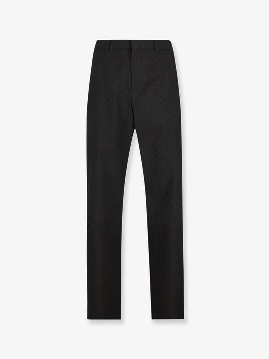 GG wool blend trousers