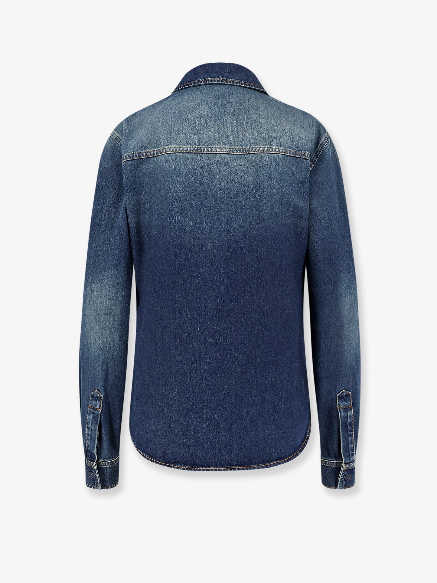 Denim shirt with embroidery