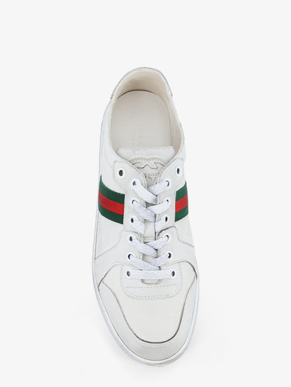 Stretch leather sneakers thumbnail