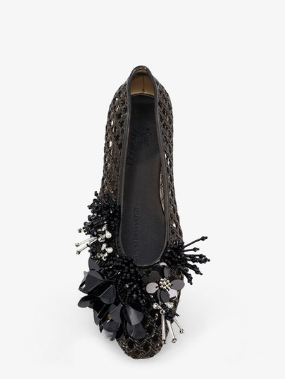 Ballerine in PVC con dettaglio floreale frontale thumbnail
