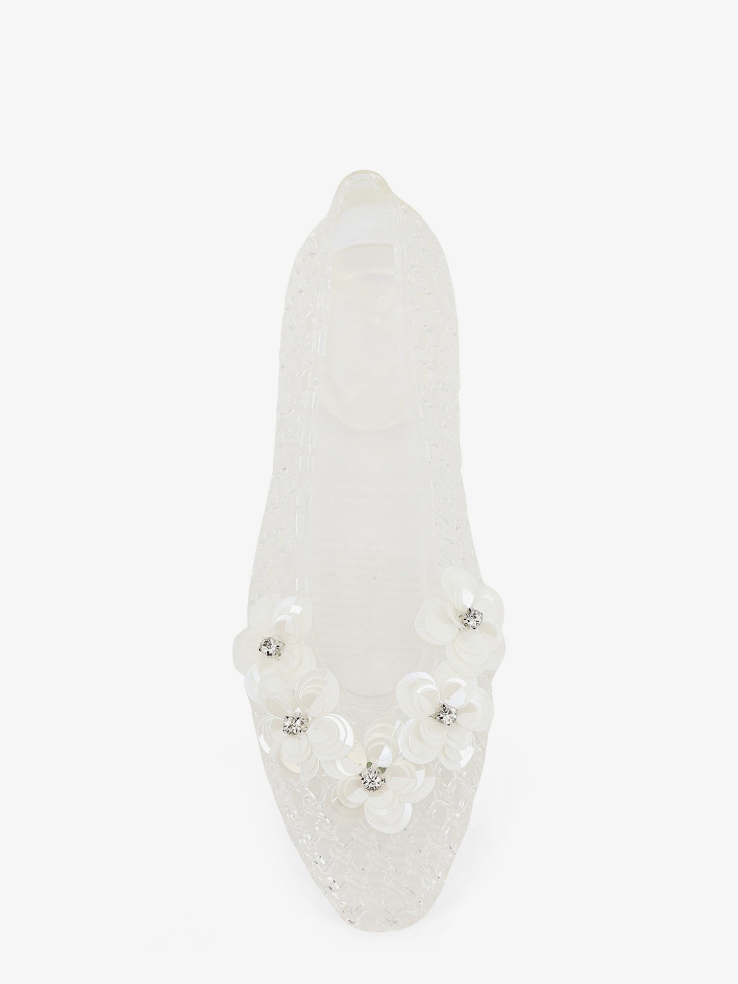 Ballerine in PVC con dettaglio perline frontale