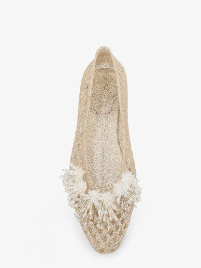 Demi PVC ballerinas with frontal detail thumbnail