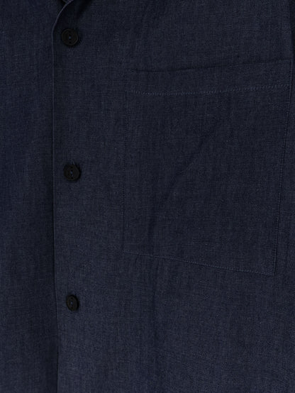Camicia in blu denim thumbnail