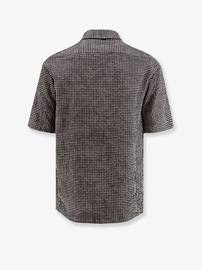Cotton blend shirt with checked pattern thumbnail