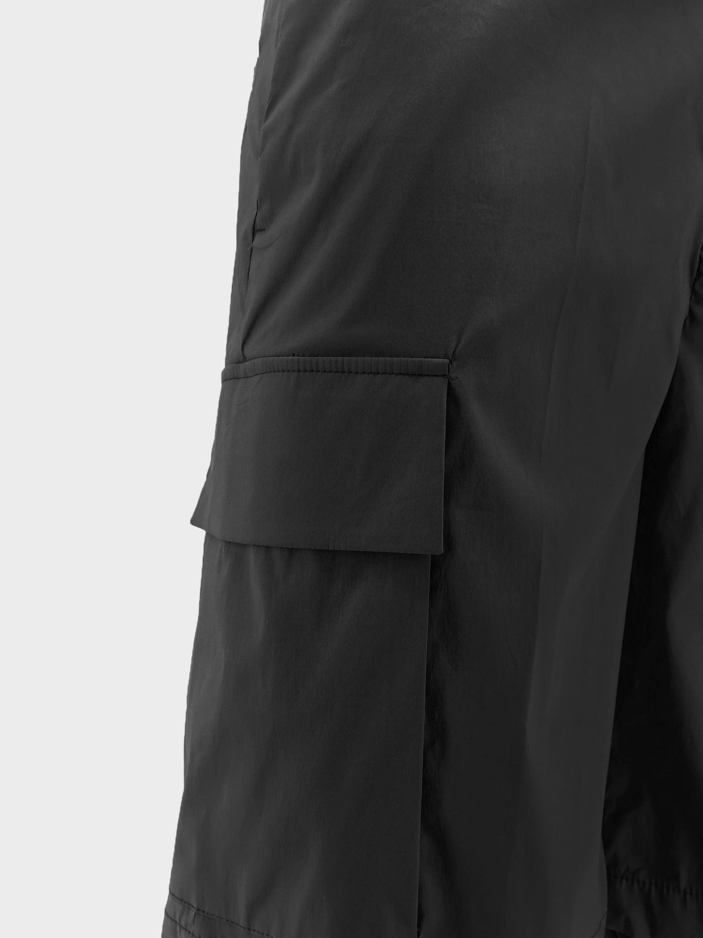 Cotton blend cargo bermuda shorts