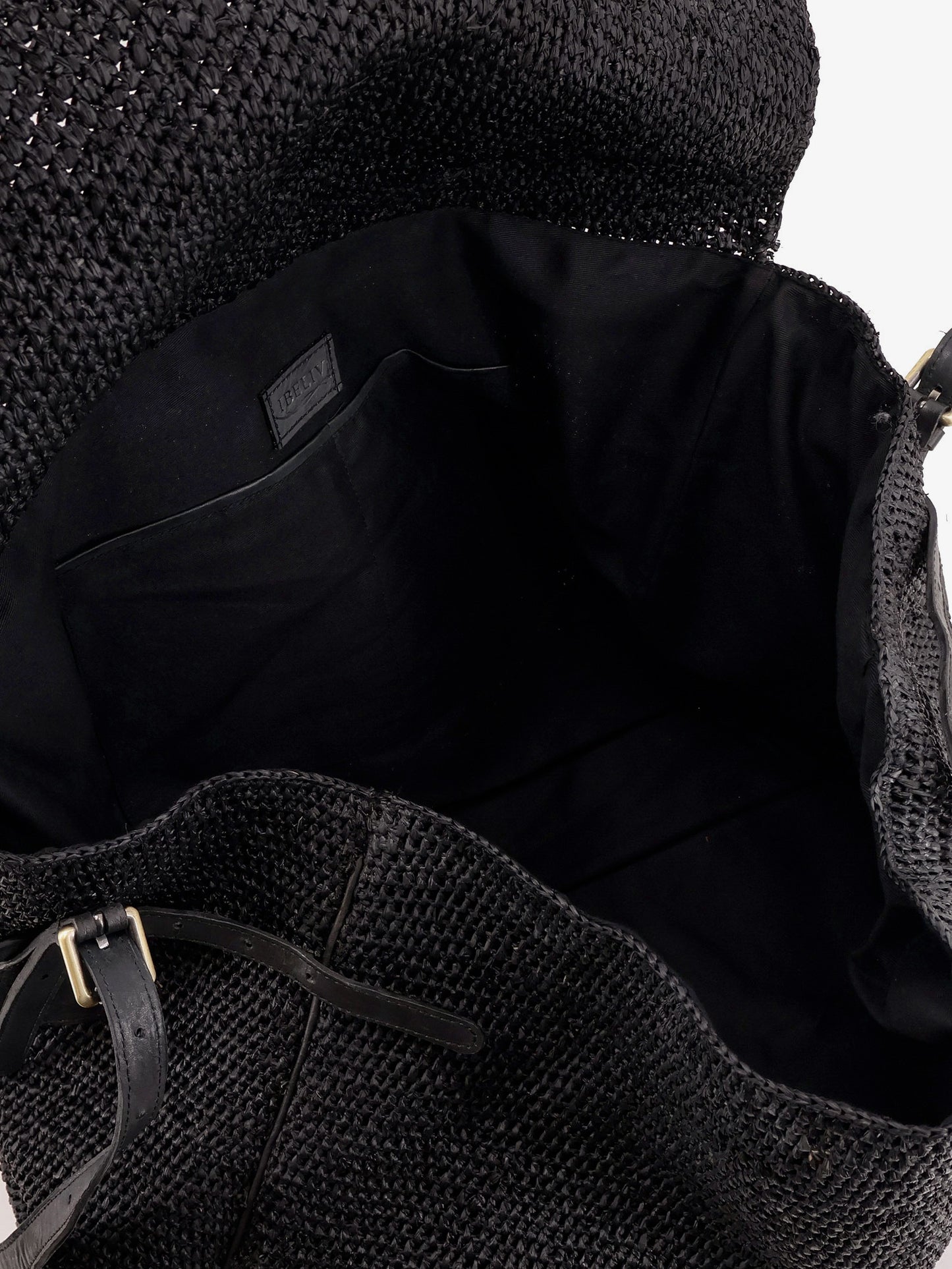 Alpha Raffia Shoulder Bag